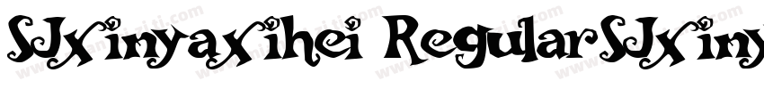 SJxinyaxihei RegularSJxinyaxihei Re字体转换